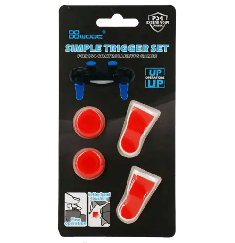 Simple Trigger Set For PS4 Controller - Red