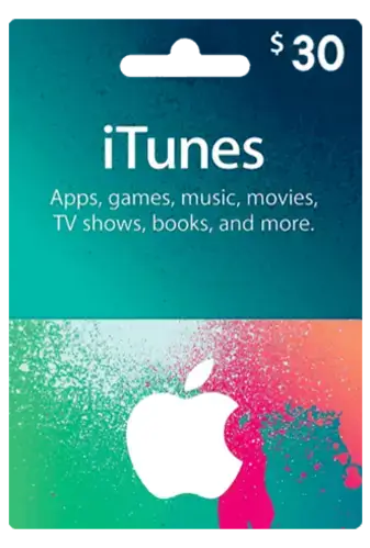 Apple iTunes Gift Card USA $30