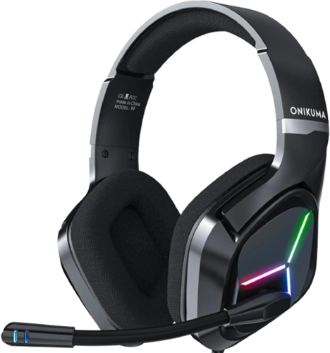 Onikuma X9 RGB Wired Gaming Headset - Black