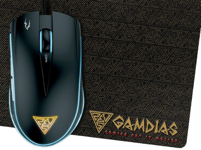 Gamdias Zeus E2 RGB Gaming Mouse + NYX E1 Mouse Pad