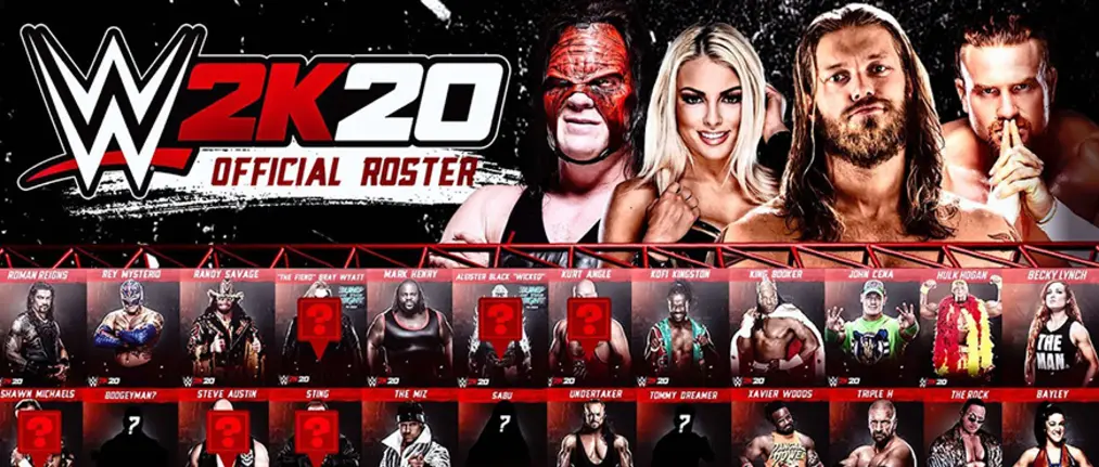 تعرف على المصارعين في لعبة WWE 2K20