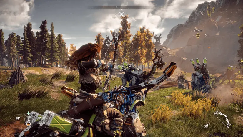 PS4 pro على Horizon: Zero Dawn جرافيك أكثر من رائع للعبه 