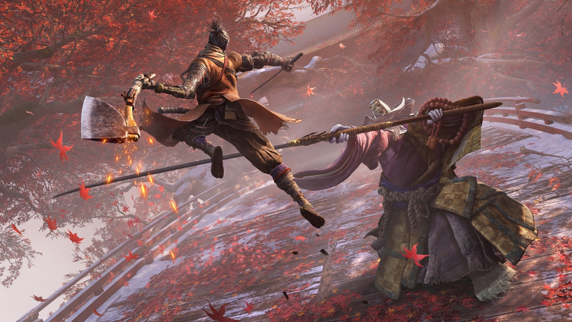 مواجهة أحد زعماء لعبة Sekiro Shadows Die Twice "الراهب الفاسد"