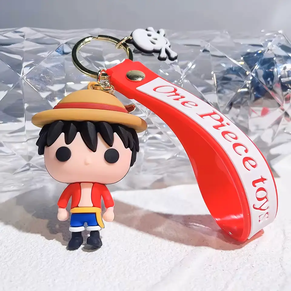 One Piece Luffy With Hat - Keychain Medal