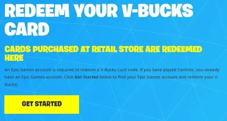 How to redeem my V-Bucks card