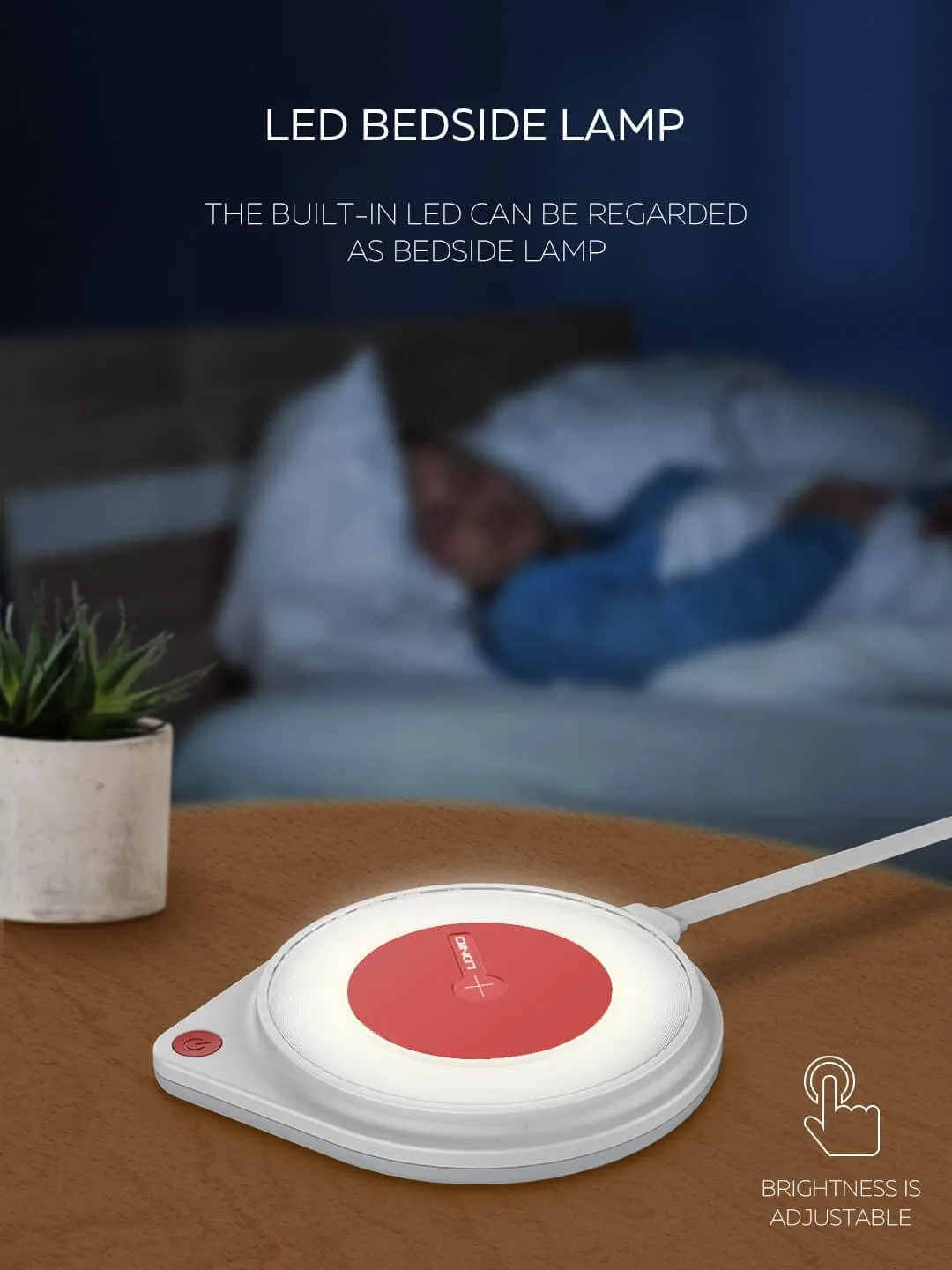 Ldnio AW001 Fast Wireless Charger with Lamp