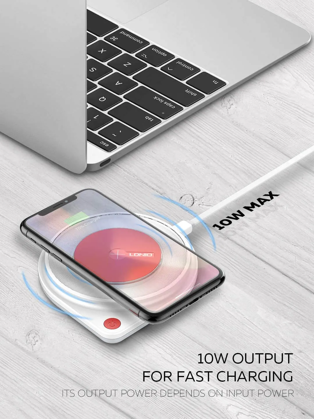 Ldnio AW001 Fast Wireless Charger with Lamp