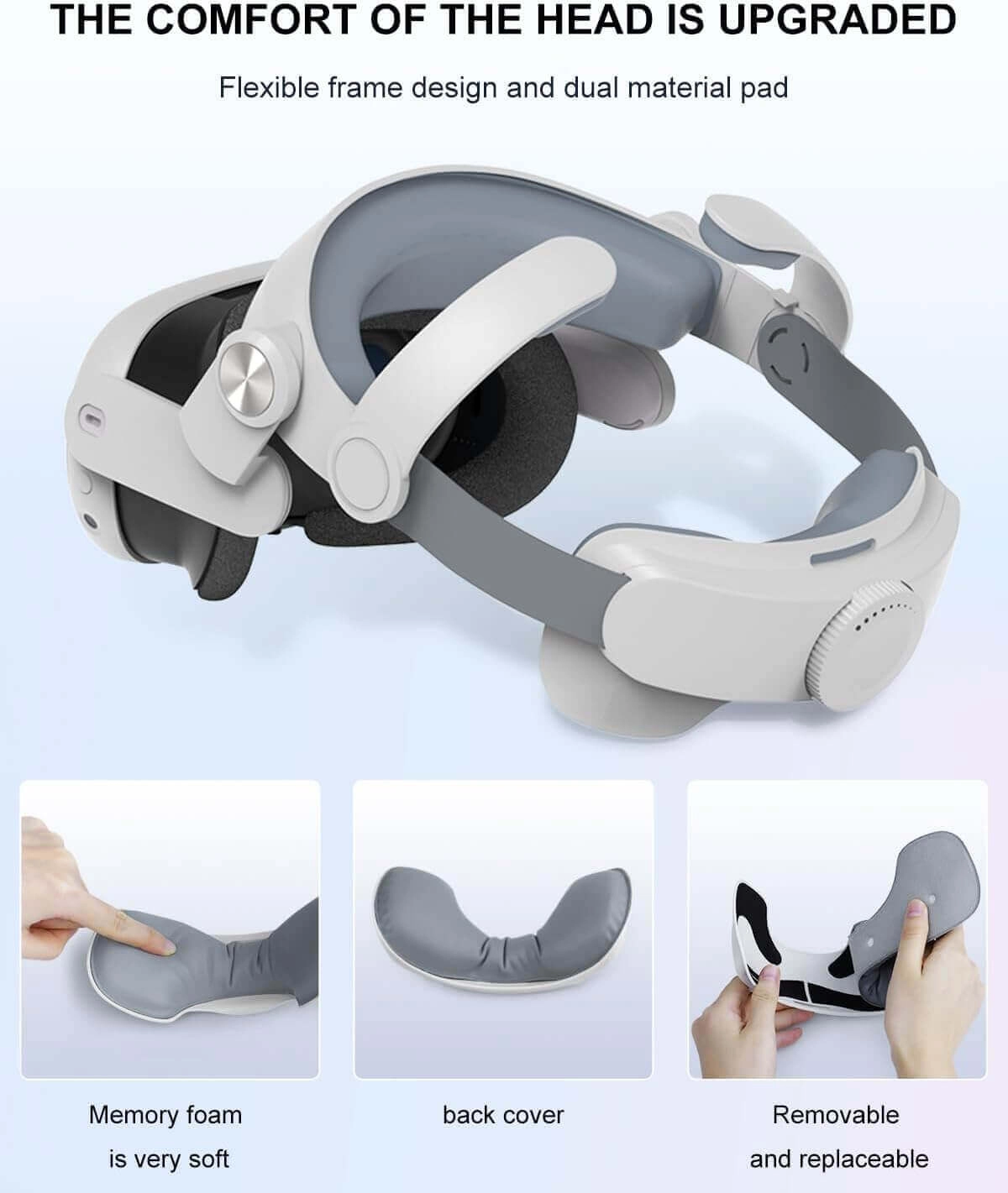 Head Strap for Oculus (Meta) Quest 3 - White  for sale in Egypt from Games2Egypt