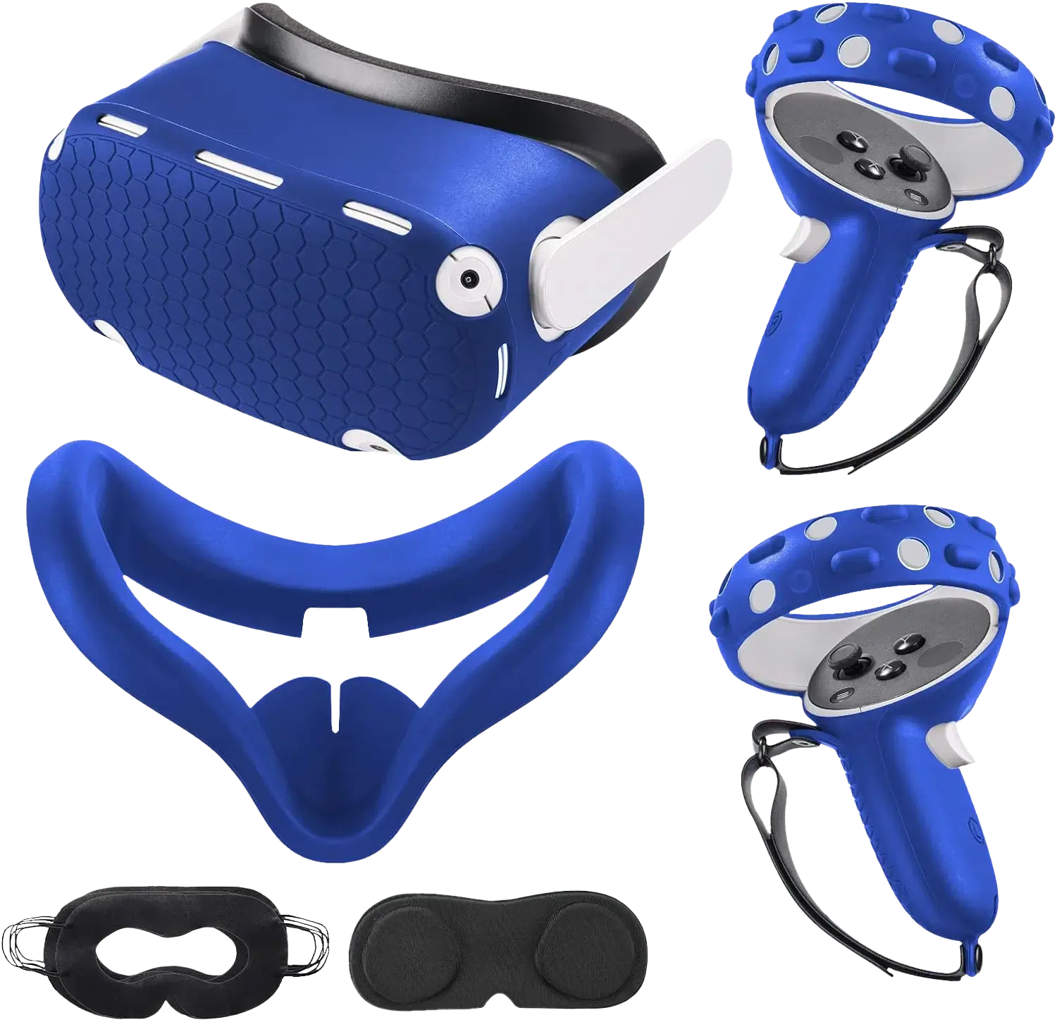 Oculus (Meta) Quest 2 VR Silicone Shell Cover - Blue  for sale in Egypt from Games2Egypt