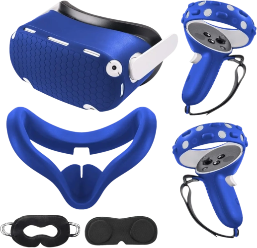 Oculus (Meta) Quest 2 VR Silicone Shell Cover - Blue