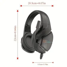 ZIDLI L5 PRO RGB Wired Gaming Headset - Black