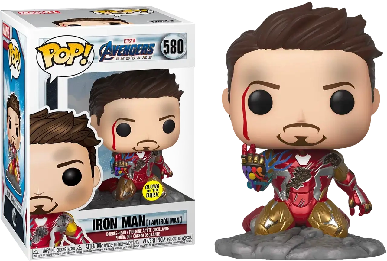 Funko Pop! Marvel: Avengers Endgame - I Am Iron Man (Glows in the Dark) (580)  for sale in Egypt from Games2Egypt