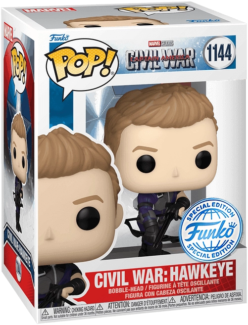 Funko Pop! Marvel: Civil War - Hawkeye (Exc)  for sale in Egypt from Games2Egypt