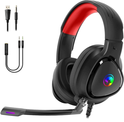 Marvo HG8958 Wired RGB Gaming Headset - Black