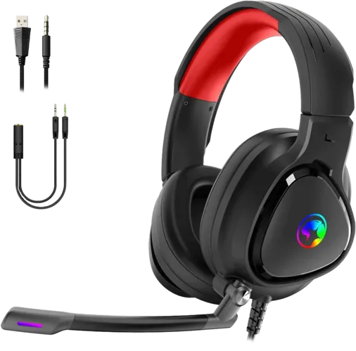 Marvo HG8958 Wired RGB Gaming Headset - Black