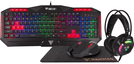 GAMDIAS Poseidon M2 4-IN-1 Combo - Black