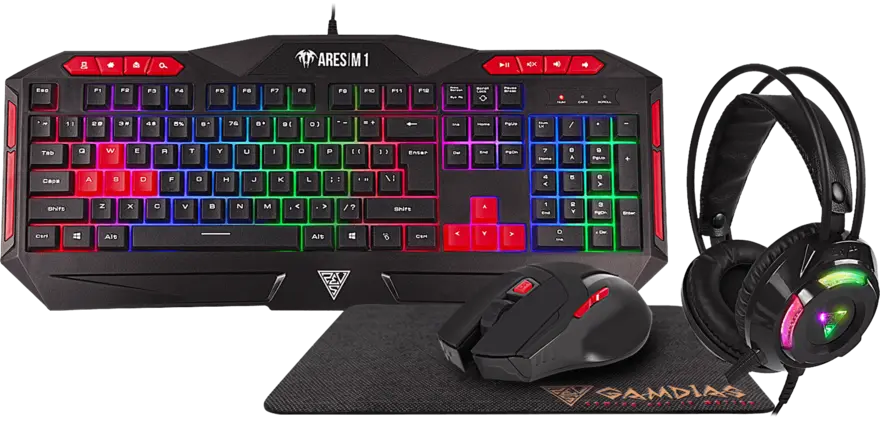 GAMDIAS Poseidon M2 4-IN-1 Combo - Black