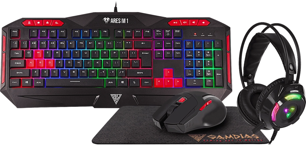 GAMDIAS Poseidon M2 4-IN-1 Combo - Black