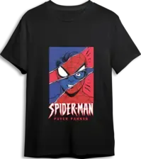 Spider-Man Peter Parker LOOM Oversized T-Shirt - Black