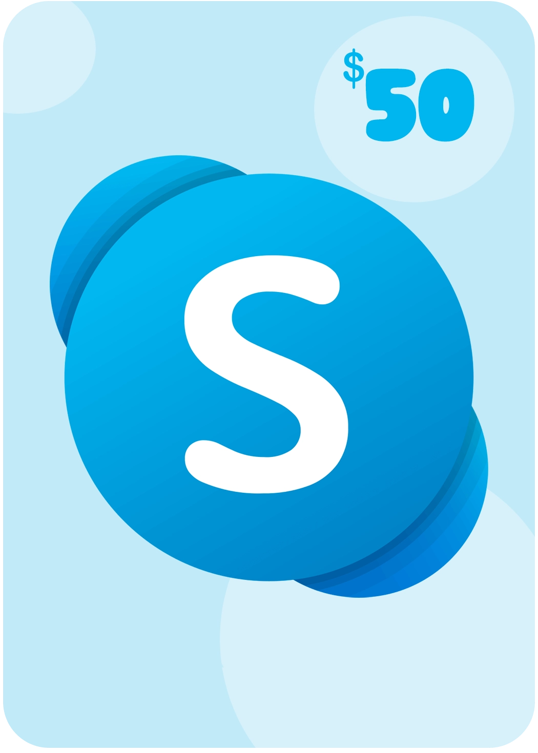 Skype Prepaid Gift Card 50 USD Key UNITED STATES  for sale in Egypt from Games2Egypt