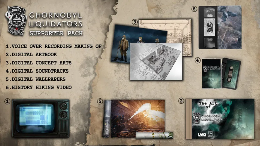 Chornobyl Liquidators + Chornobyl Liquidators - Supporter Pack Bundle  للبيع في مصر من خلال Games2Egypt