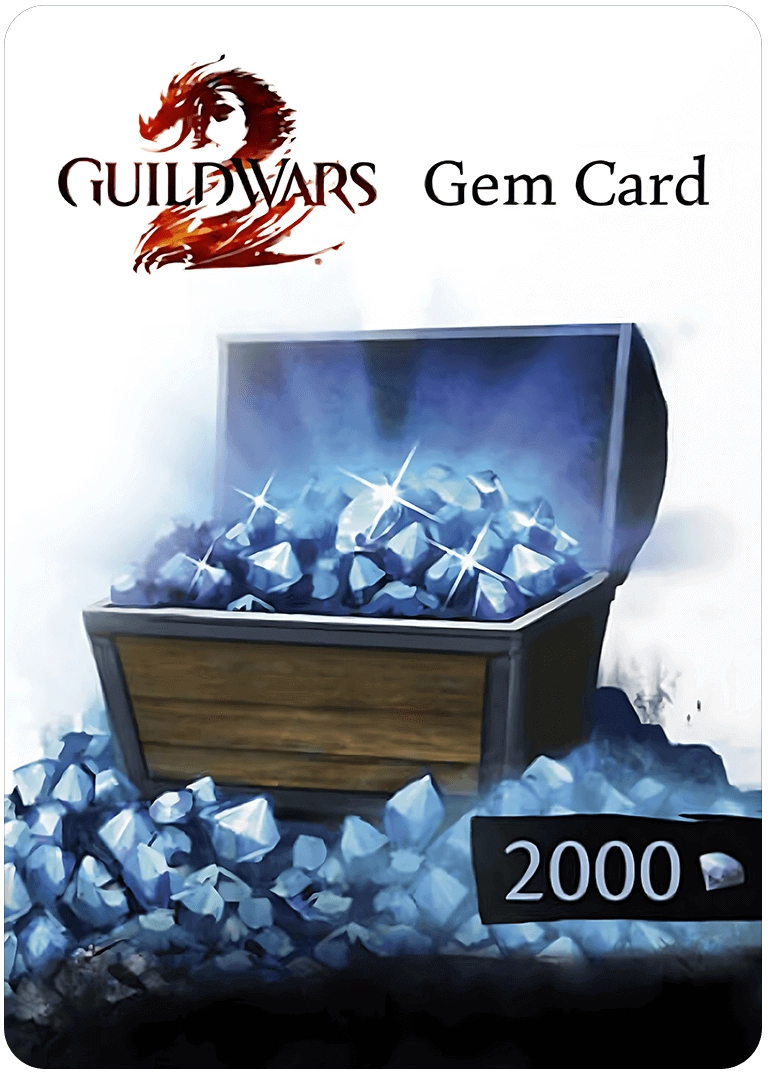 Guild Wars 2 2000 Gems Card Official Website Key GLOBAL  for sale in Egypt from Games2Egypt