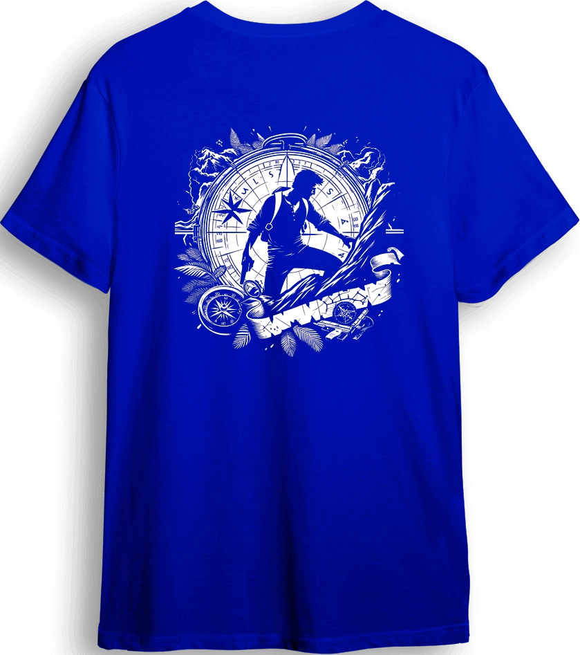 Uncharted 4 A Thief's End LOOM Oversized Gaming T-Shirt - Blue  for sale in Egypt from Games2Egypt