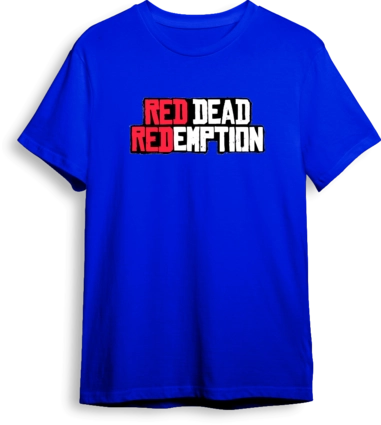 Red Dead Redemption LOOM Oversized Gaming T-Shirt - Blue