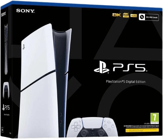 Sony PlayStation 5 Slim Console (Digital Edition) - 1TB - 1Y Warranty  for sale in Egypt from Games2Egypt