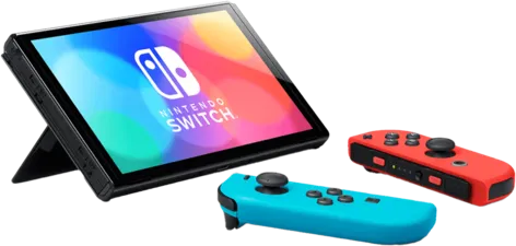 Nintendo Switch Console - OLED Model - Red and Blue