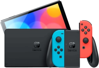 Nintendo Switch Console - OLED Model - Red and Blue