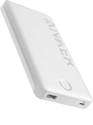 Anker 323 Power Bank Type-C, Portable Charger 10000mAh - WHITE