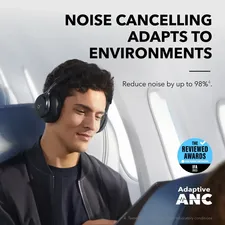 Soundcore by Anker Space One | Active Noise Cancelling Headphones - Jet Black  for sale in Egypt from Games2Egypt