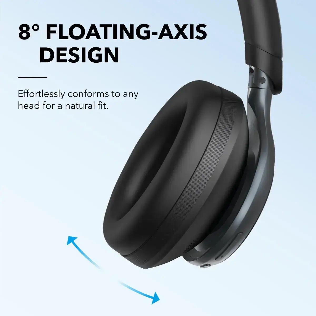 Soundcore by Anker Space One | Active Noise Cancelling Headphones - Jet Black  for sale in Egypt from Games2Egypt