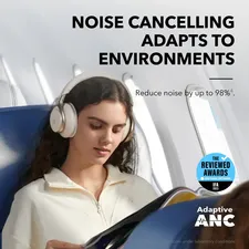 Soundcore by Anker Space One | Active Noise Cancelling Headphones - Latte Cream  for sale in Egypt from Games2Egypt