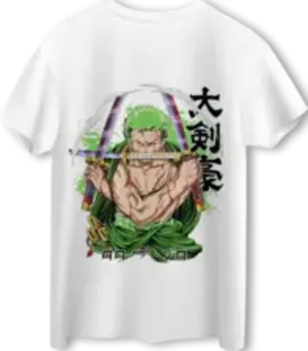 One Piece Roronoa Zoro LOOM Oversized T-Shirt - Off White