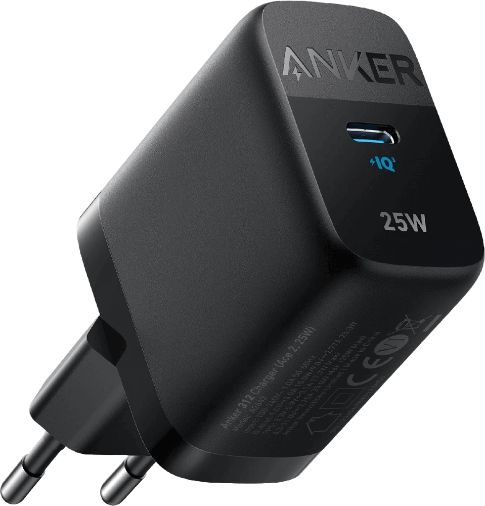 Anker 312 Wall Charger 25W - Black  for sale in Egypt from Games2Egypt