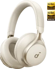 Soundcore by Anker Space One | Active Noise Cancelling Headphones - Latte Cream (102705)