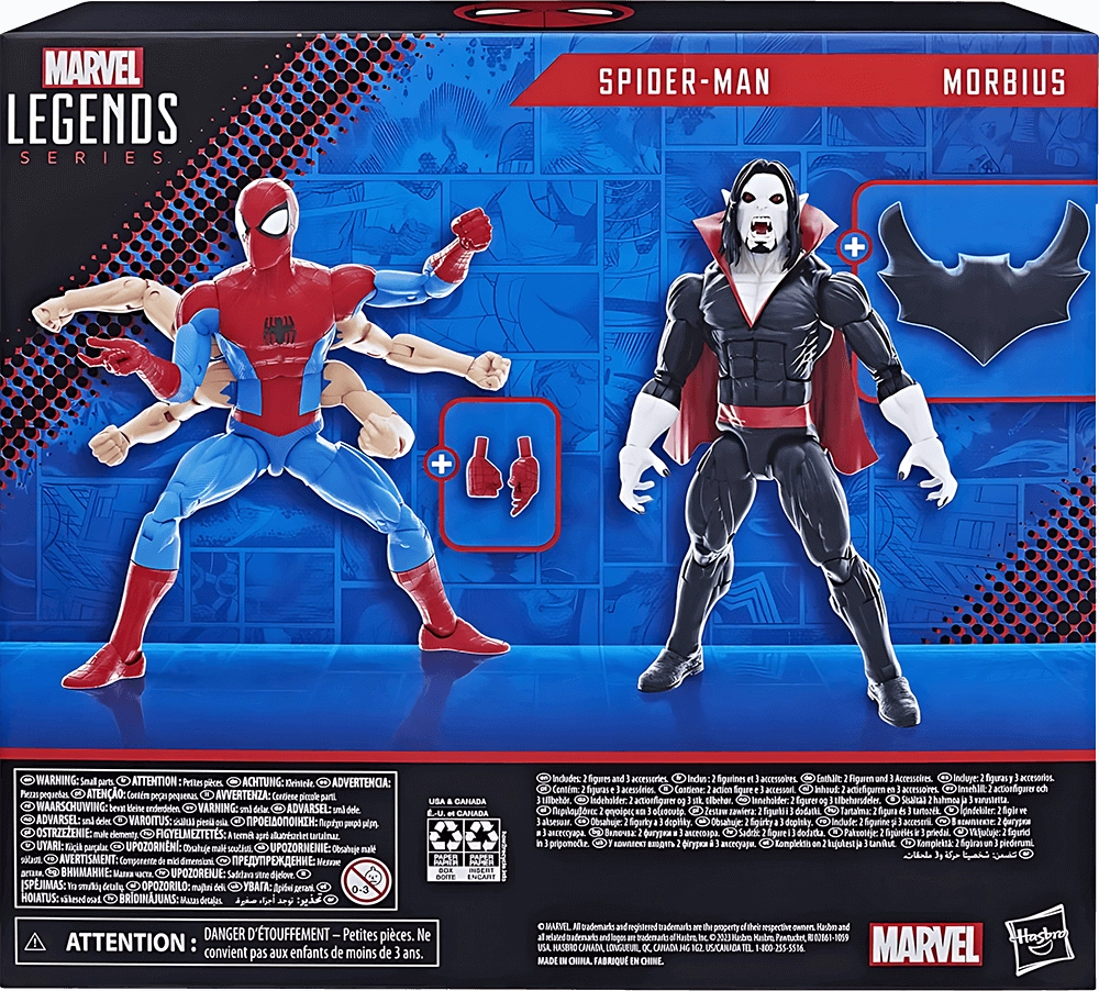 Marvel Legends pack 2 figurines Spider-Man & Morbius - Action Figure  for sale in Egypt from Games2Egypt