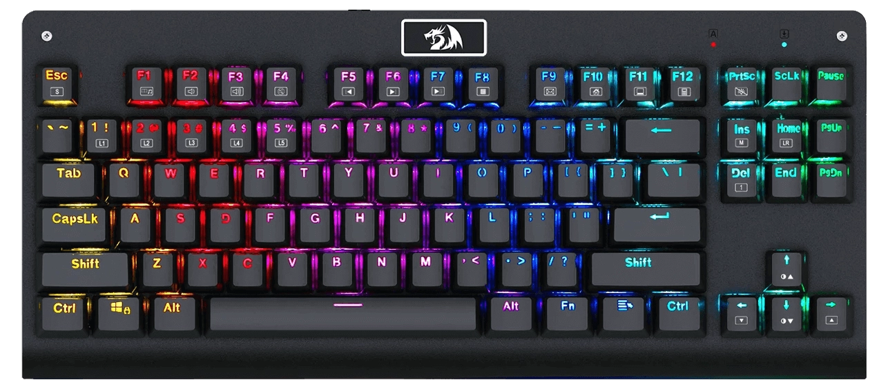 Redragon K568 Rgb DARK AVENGER Mechanical Wired Gaming Keyboard - Blue Switches  for sale in Egypt from Games2Egypt