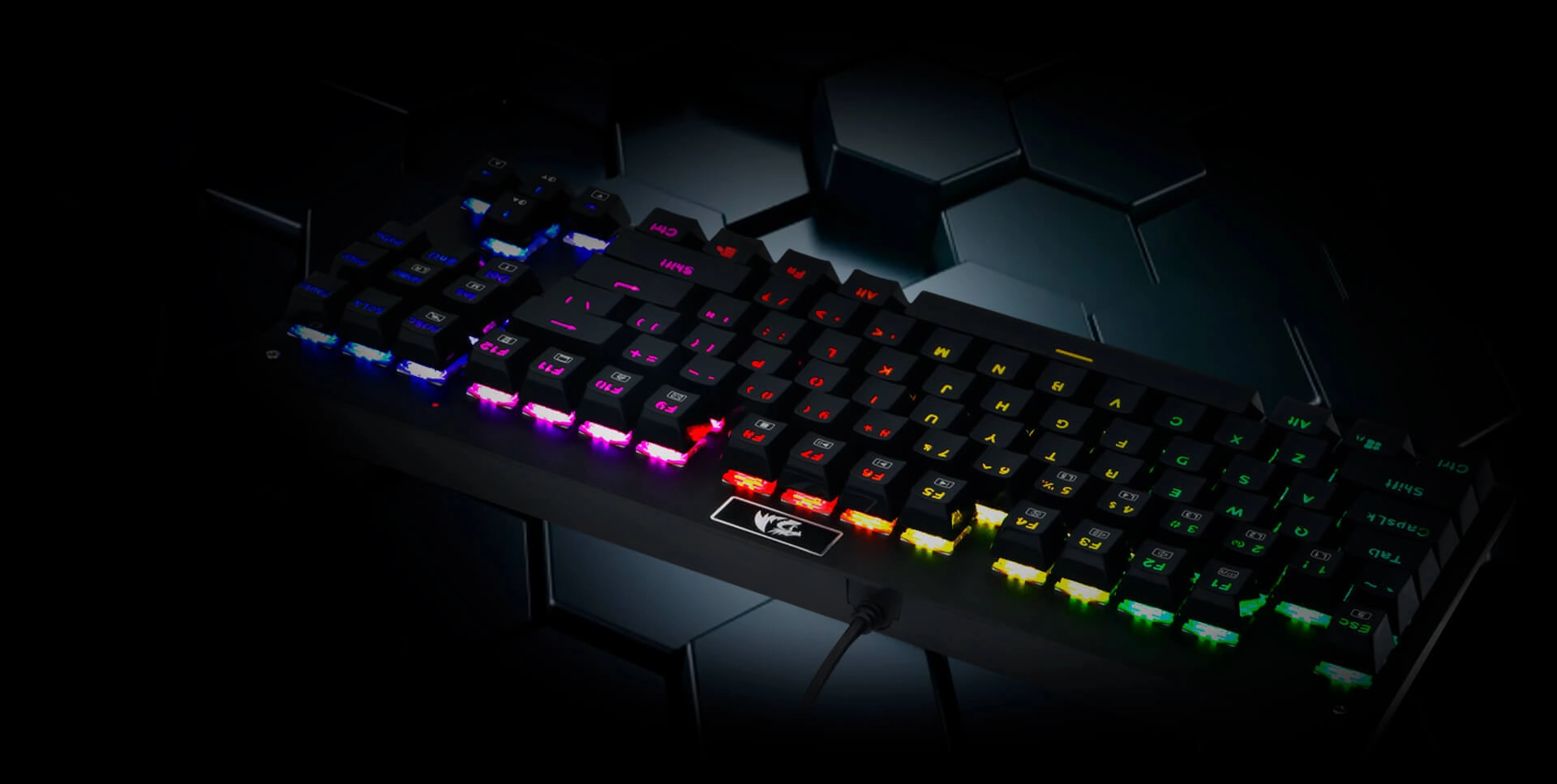 Redragon K568 Rgb DARK AVENGER Mechanical Wired Gaming Keyboard - Blue Switches  for sale in Egypt from Games2Egypt