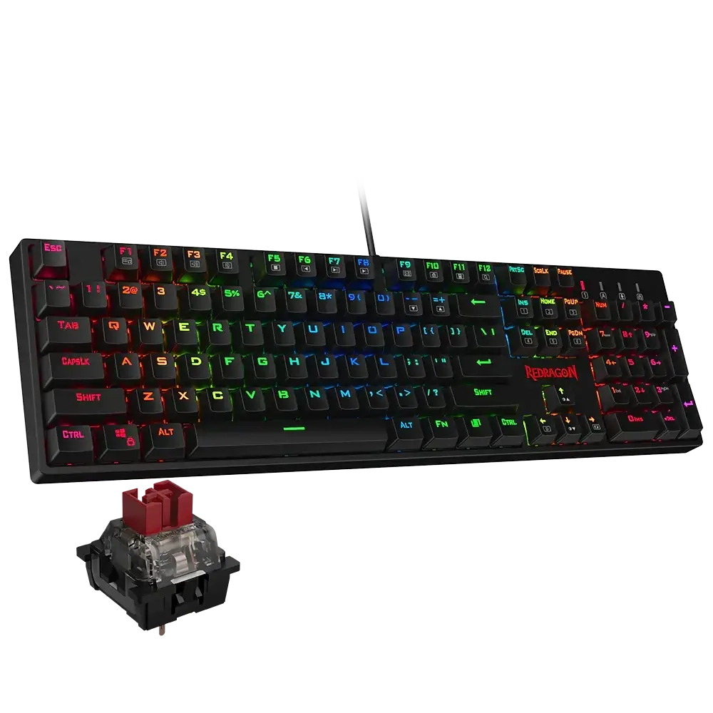 Redragon K582 SURARA RGB LED Backlit Mechanical Gaming Keyboard  for sale in Egypt from Games2Egypt