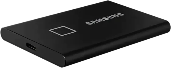 Samsung T7 Touch Portable External SSD - Black - 1TB 