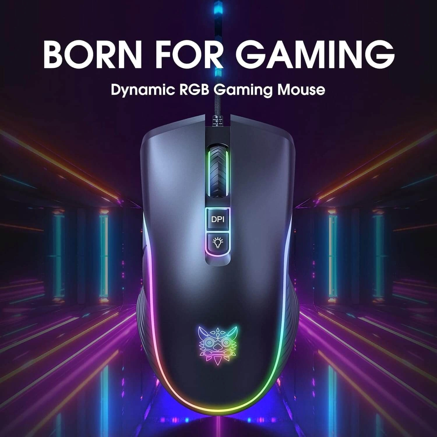 Onikuma CW908 Wired Gaming Mouse - Black  for sale in Egypt from Games2Egypt