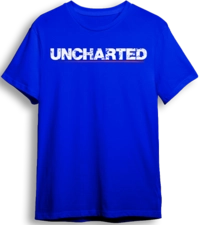 Uncharted 4 A Thief's End LOOM Oversized Gaming T-Shirt - Blue