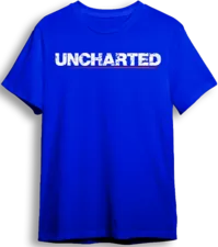 Uncharted 4 A Thief's End LOOM Oversized Gaming T-Shirt - Blue