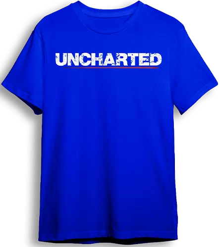 Uncharted 4 A Thief's End LOOM Oversized Gaming T-Shirt - Blue