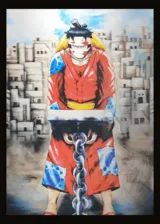 One Piece 3D Anime Poster (LUFFY . ZORO. Sanji)  for sale in Egypt from Games2Egypt