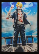 One Piece 3D Anime Poster (LUFFY . ZORO. Sanji)  for sale in Egypt from Games2Egypt