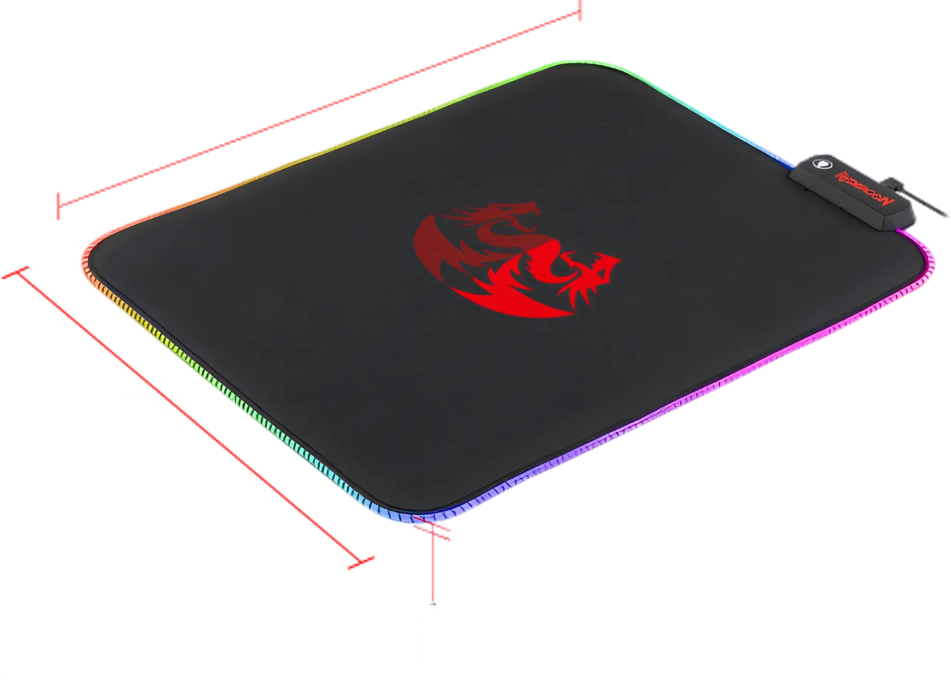 Redragon P026 RGB Mouse Pad, Soft Cloth  for sale in Egypt from Games2Egypt